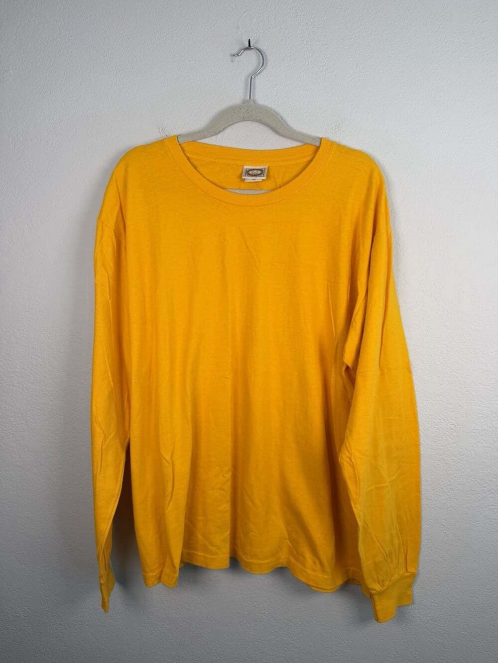 Vintage Banana Republic Early Mill Valley Coat Of Bananas Tag Long Sleeve Yellow